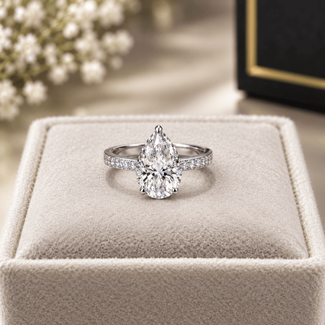 SILVER DIAMOND RING