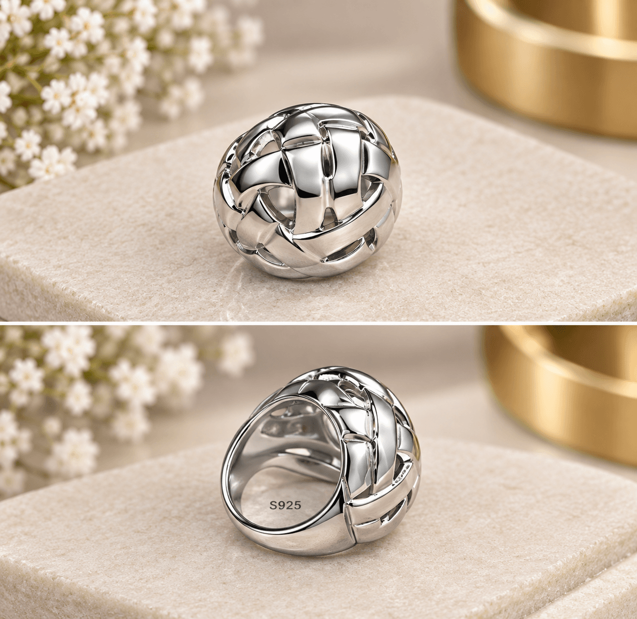 SILVER FASHION RING