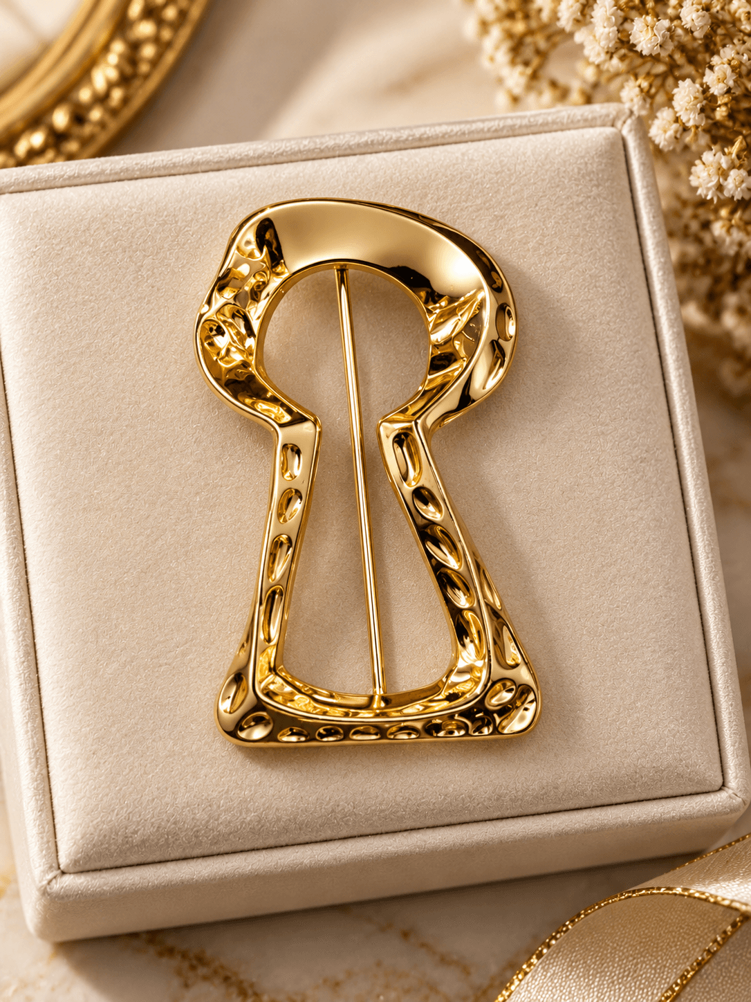 KEYHOLE BROOCH