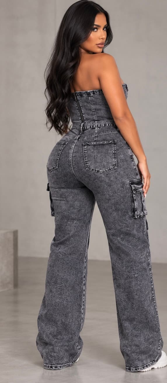 FASHIONNOVA JEANS JUMPSUIT thumbnail 2