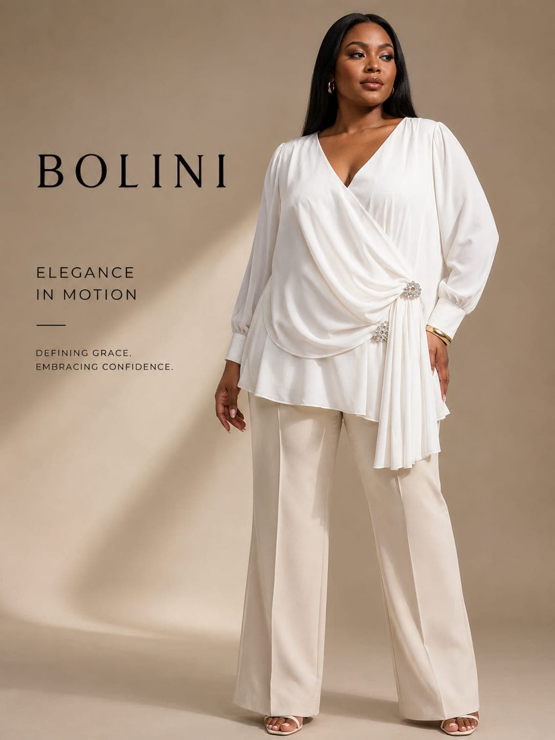 EZGELA white fancy top thumbnail 2