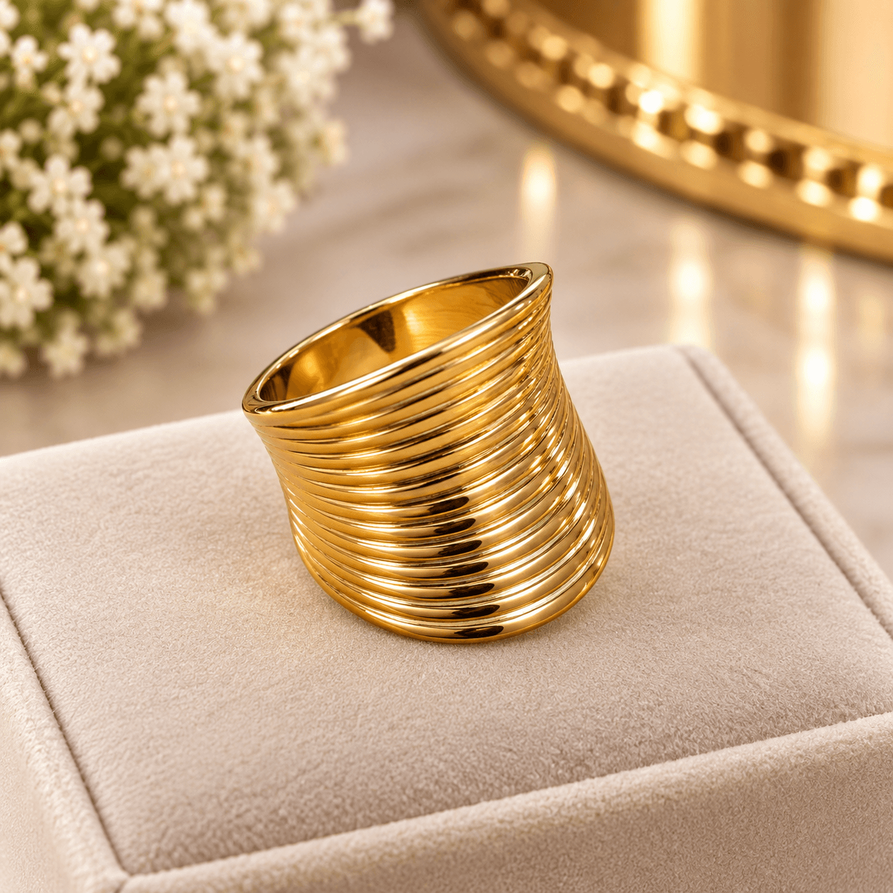 GOLD MUlTI-BAND RING 